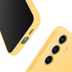 Avis Coque en silicone pour Samsung Galaxy S24+ Jaune