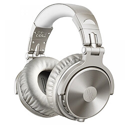 General Casque Bluetooth sur l'oreille, casque Hi-Res sur l'oreille pour la surveillance et le mixage en studio, casques pliables avec son stéréo sans fil/filaire, oreillette en cuir protéiné(or champagne) 