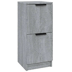 vidaXL Buffet Sonoma gris 30x30x70 cm Bois d'ingénierie