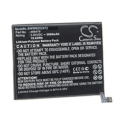 vhbw Batterie remplacement pour Wiko 466479 pour smartphone (3900mAh, 3,85V, Li-polymère) 