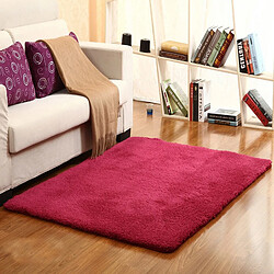 LUUCOZK Tapis moelleux en fausse fourrure, tapis à poils longs pour chambre à coucher et salon, rougissant-200x250cm