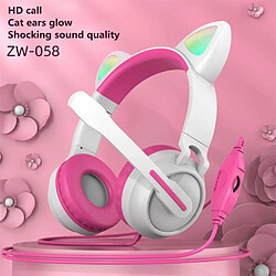 Avis Universal FlashMignonnes oreilles de chat avec écouteurs câblés avec microphone peut être contrôlé LED Enfants Filles Musique Stéréo Casques Téléphones Portables Casques Cadeaux |