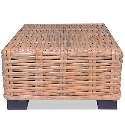 vidaXL Table basse Rotin naturel 45x45x30 cm