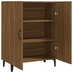 Avis vidaXL Buffet Chêne marron 70x34x90 cm Bois d'ingénierie