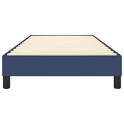 Acheter vidaXL Cadre de lit Bleu 90x190 cm Tissu