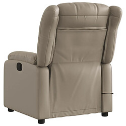 Acheter Maison Chic Fauteuil Relax pour salon, Fauteuil de massage inclinable électrique cappuccino similicuir -GKD16925