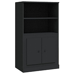 Maison Chic Buffet,Meuble de Rangement,commode pour salon,Cuisine noir 60x35,5x103,5 cm bois d'ingénierie -MN20897