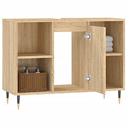 Avis vidaXL Armoire salle de bain chêne sonoma 80x33x60cm bois d'ingénierie