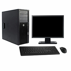 PC Tour HP Z210 Ecran 22" Intel i3-2100 RAM 16Go SSD 240Go Windows 10 Wifi - Occasion