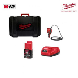 Micro-caméra d'inspection numérique MILWAUKEE M12 IC AV3-201C - 1 batterie 12V 2.0 Ah - 1 chargeur C12C 4933451367