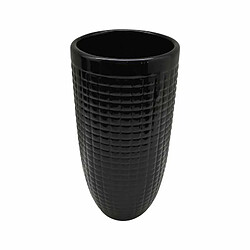 Paris Prix Vase Déco en Céramique Quadri 27cm Noir