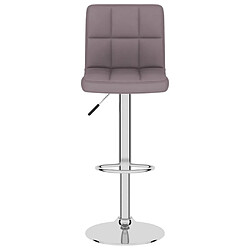 Avis vidaXL Tabourets de bar lot de 2 taupe tissu