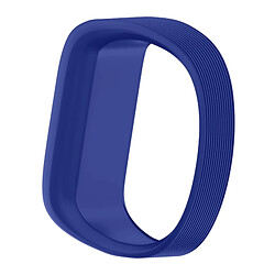 Wewoo Bracelet pour montre connectée Dragonne Sport en silicone Garmin Vivofit JRTaille Grand Bleu