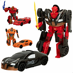 Color Baby Robot Colorbaby Transform Warriors Voiture 9 x 14,5 x 4,5 cm 4 Unités