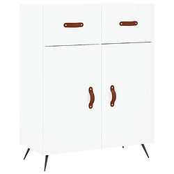 Maison Chic Buffet,Meuble de Rangement,commode pour salon,Cuisine blanc 69,5x34x90 cm bois d'ingénierie -MN46816