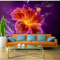 Paris Prix Papier Peint Fiery Flower in Purple 105 x 150 cm