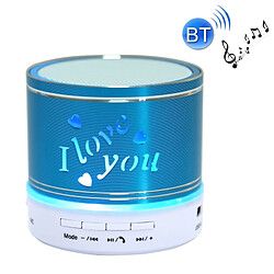 Wewoo Mini enceinte Bluetooth bleu Mini Haut-Parleur Stéréo Portable, avec Micro Intégré et LED RGB, Appels Mains Libres & Carte TF & AUX IN, Distance Bluetooth: 10m 