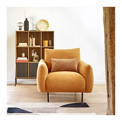 Avis But Fauteuil HALDEN tissu moutarde