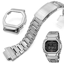 Bracelet en métal argent pour votre Casio G-SHOCK GW-5000/5035/DW5600/GW-M5610