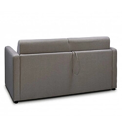 Avis Inside 75 Canapé GRANDIOSE convertible CanapExpress matelas mémory 22 cm sommier lattes 140 cm tissu tweed gris