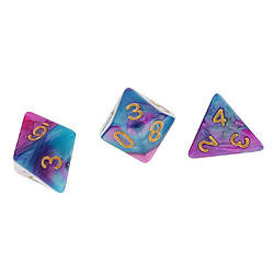 Dés polyédriques Dés multicolores Dice Dix Ten