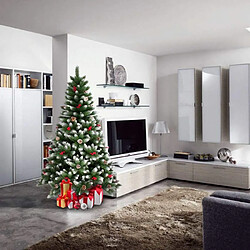 Eco-Xmas Sapin de Noël artificiel 180 cm avec décoration Bergen