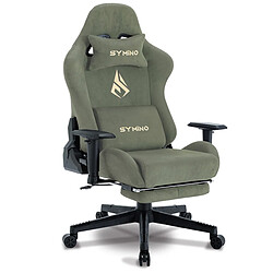 Vidaxl Chaise de bureau ergonomique symino MP Racing Seat Design 200 kg capacité portante chaise de jeu pivotante avec repose - pieds vert