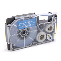 vhbw Cartouche cassette à ruban 9mm pour Casio KL-130, KL-200, KL-2000, KL-200E, KL-7200, KL-7400, KL-G2, KL-HD1 comme XR-9ABU, XR-9ABU1. 