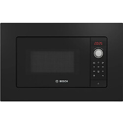 Micro-ondes solo 20l 800w encastrable noir - bfl623mb3 - BOSCH 