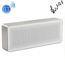 Wewoo Enceinte Bluetooth d'intérieur blanc Haut-parleur stéréo portatif carré, appui mains-libres et ampère AUX IN 