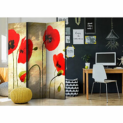 Paris Prix Paravent 3 Volets Golden Field of Poppies 135x172cm