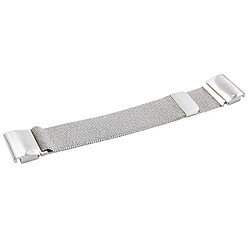 vhbw bracelet acier inoxydable argent fermeture magnétique verrouillage par pression pour smartwatch Garmin Descent MK1 