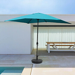 Concept Usine Parasol droit rectangulaire 2,93 x 1,93 m bleu SPEZIA