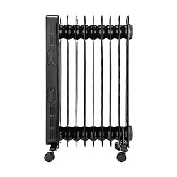 Acheter Radiateur electrique bain dhuile 2000W OCEANIC - 3 puissances - Thermostat electronique - Telecommande - Mobile - Noir