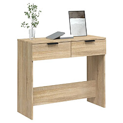 Avis vidaXL Table console Chêne sonoma 90x36x75 cm Bois d'ingénierie