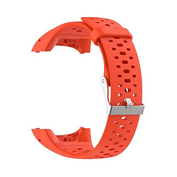 Wewoo Bracelet pour montre connectée Dragonne Sport en silicone POLAR M400 / M430 Orange 