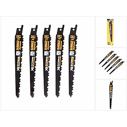 DeWalt DT 99554 XR FlexVolt Lames de scie sabre, Bois 152mm, 5 pcs.