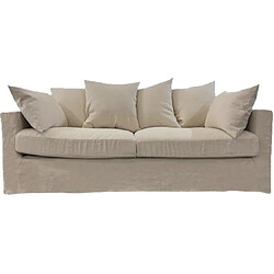 UB DESIGN SALON Salon tissu Boheme 4 places 197cm - coloris beige 