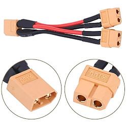 Acheter XT60 Câble adaptateur batterie parallèle Câble 14Awg pour Rc Lipo (1 femelle à 2 mâles), 1 pièce