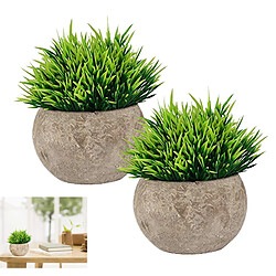 BESTA Fausse plante pour salle de bain/décor à la maison, petite verdure artificielle pour décorations de maison (plantes en pot)