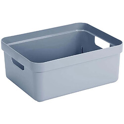 Sunware Boite de rangement Sigma home Box 24L bleu gris.