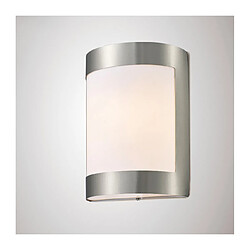 Luminaire Center Applique murale Clayton Acier inoxydable 1 ampoule 22cm