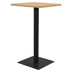 vidaXL Table de bistro Couleur chêne 78,5x78,5x107 cm