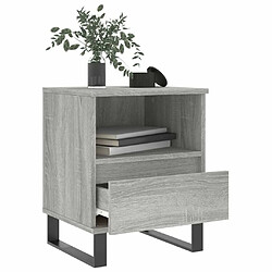 Acheter Maison Chic Lot de 2 Tables de chevet - Tables de Nuit sonoma gris 40x35x50 cm bois ingénierie