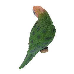 Acheter perroquet réaliste résine oiseau ornement animal suspendu 31cm look gauche vert