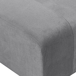 Acheter Beliani Ottoman en velours 75 x 74 cm gris FALSTERBO