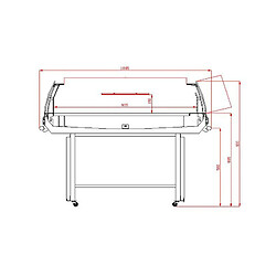 Îlot de Refroidissement avec Couvercle en Verre - 190 LTR - Combisteel