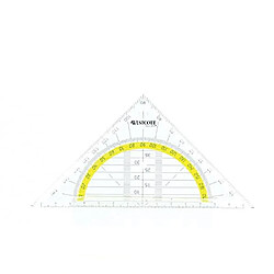 Westcott e-10130 00 équerre géométrique en plastique transparent 14 cm