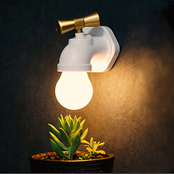 Universal Robinet Night Light 2.5w USB Lampe de chevet rechargeable à LED lampe murale, blanche