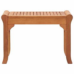 Maison Chic Banc de jardin | Chaise de jardin 64 cm Bois d'eucalyptus solide -GKD23628